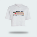 Camiseta Tommy Jeans Modern Cropped Oversize Dama