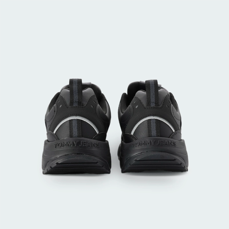 Tenis Tommy Hilfiger Runner Leather Negro Hombre
