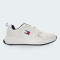 Tenis Tommy Hilfiger Runner Leather Blanco Hombre