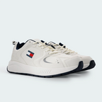 Tenis Tommy Hilfiger Runner Leather Blanco Hombre