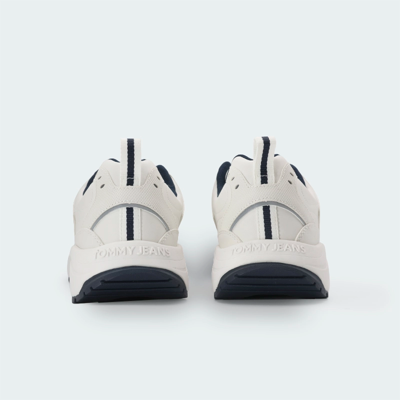 Tenis Tommy Hilfiger Runner Leather Blanco Hombre
