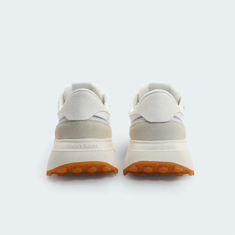 Tenis Tommy Hilfiger Suede Cleat Trainers Blanco Mujer
