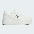 Tenis Tommy Hilfiger Retro Basket Blanco Mujer