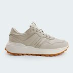Tenis Tommy Hilfiger Suede Cleat Trainers Beige Mujer