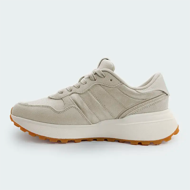 Tenis Tommy Hilfiger Suede Cleat Trainers Beige Mujer