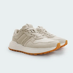 Tenis Tommy Hilfiger Suede Cleat Trainers Beige Mujer