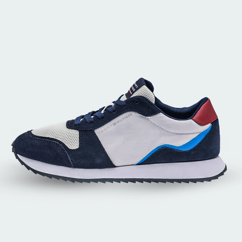 Tenis Tommy Jeans Cleat Mixed Texture Trainers para Hombre