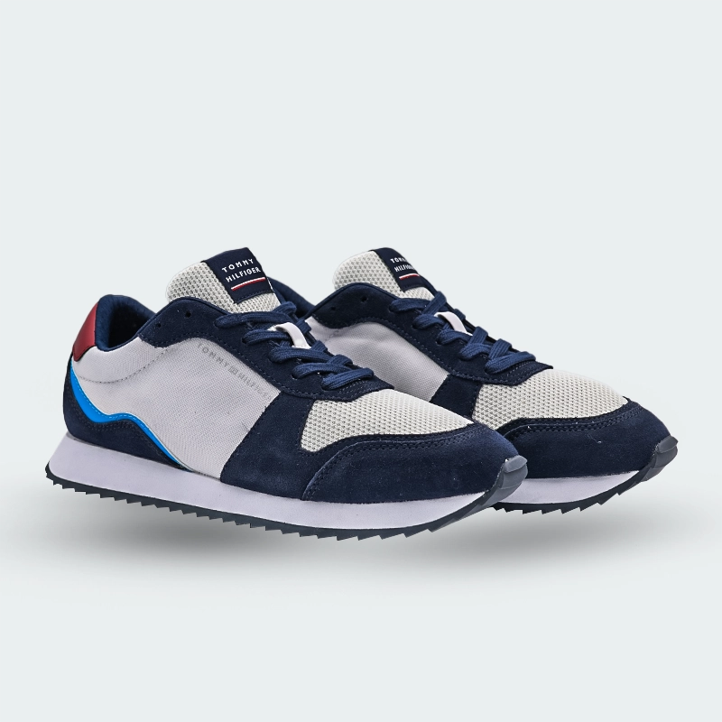 Tenis Tommy Jeans Cleat Mixed Texture Trainers para Hombre