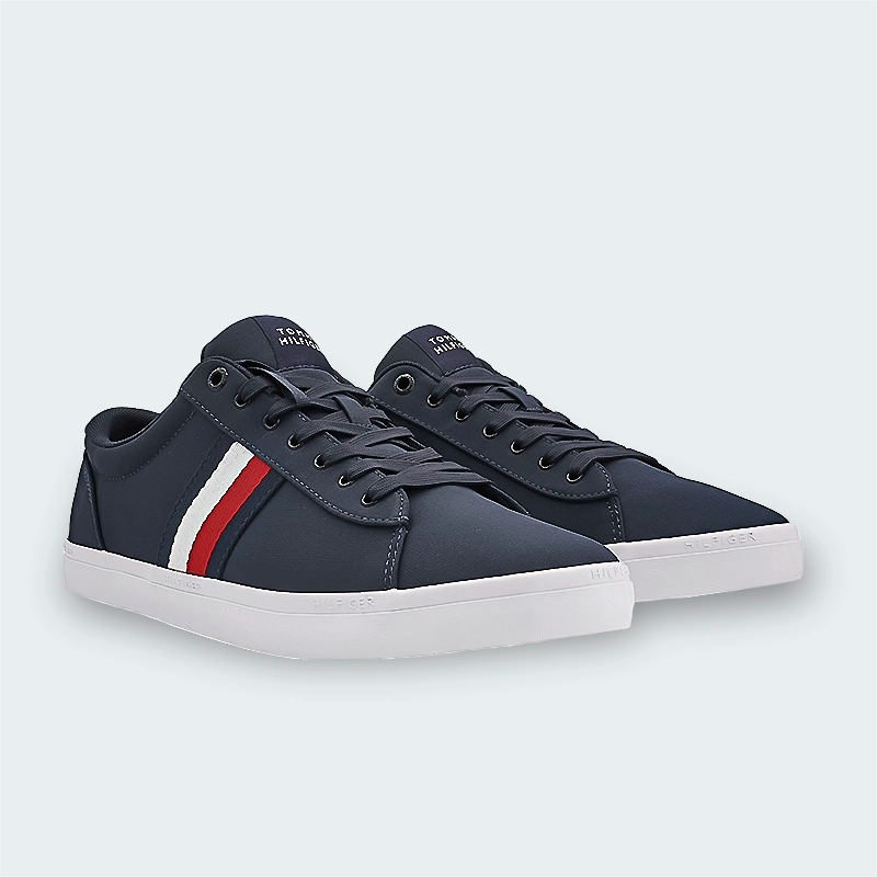 Tenis Tommy Hilfiger Iconic Vulc Stripes Mesh Hombre