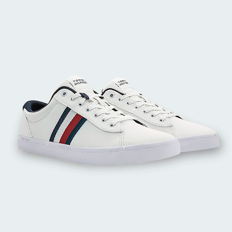 Tenis Tommy Hilfiger Iconic Vulc Stripes Mesh Hombre