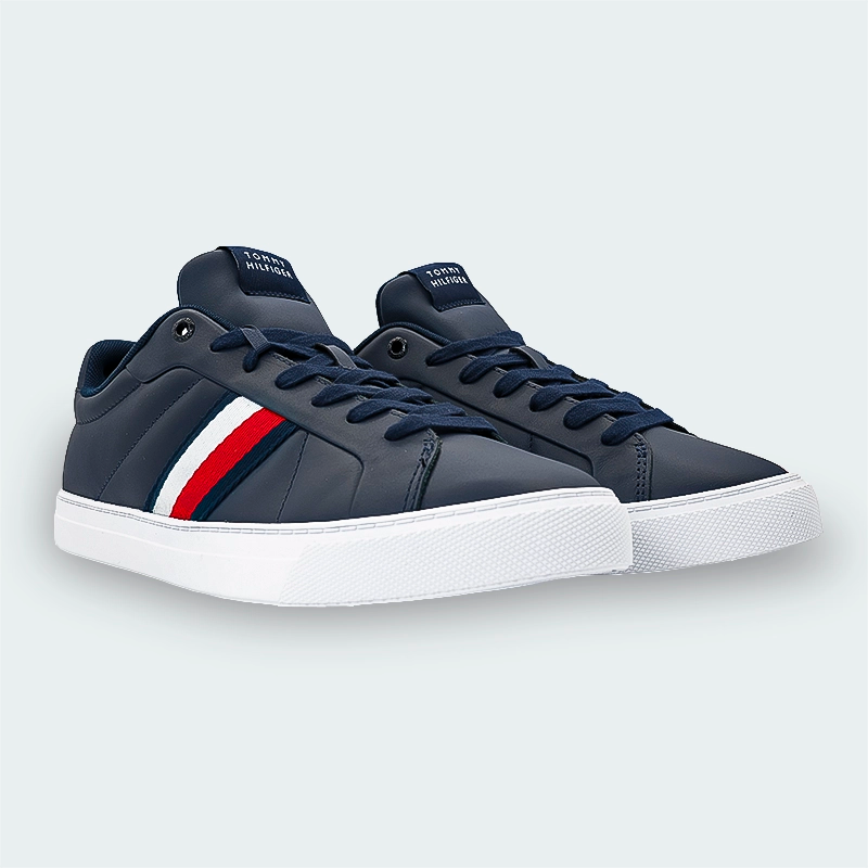 Tenis Tommy Hilfiger Icon Court Azul Hombre