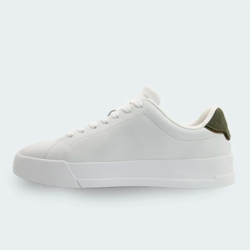 Tenis Tommy Hilfiger Grain Court Blanco Hombre