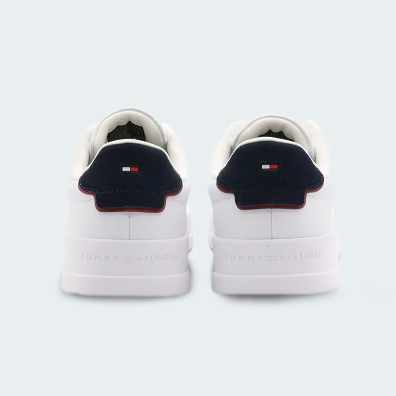Tenis Tommy Hilfiger Grain Court Blanco Hombre
