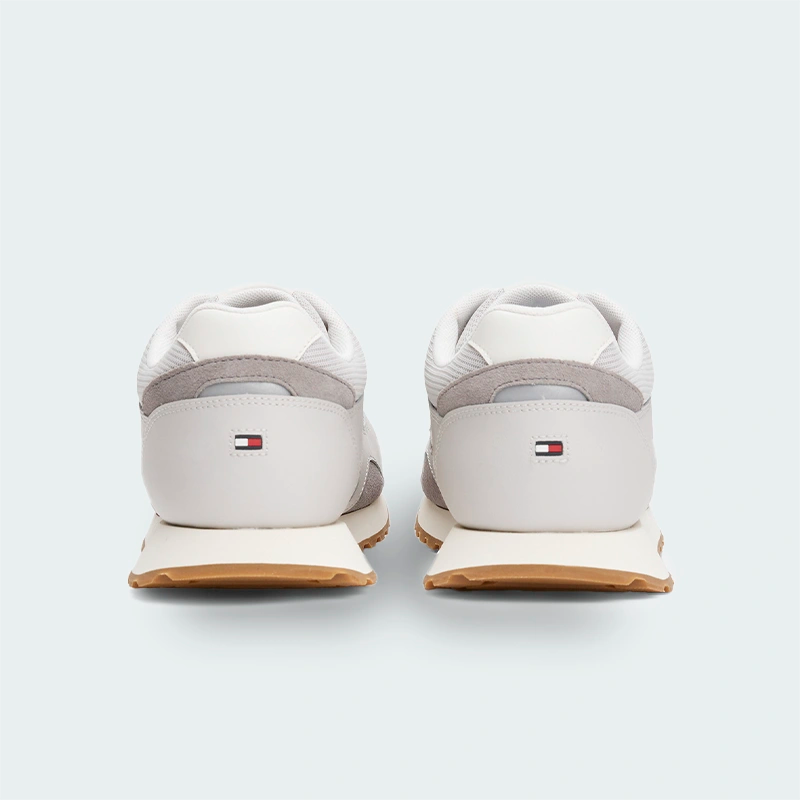 Tenis Tommy Hilfiger Mesh Logo Trainers Gris Hombre