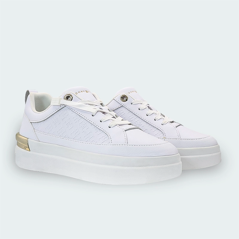 Tenis Tommy Hilfiger Lux Court Sneaker Monogram Mujer