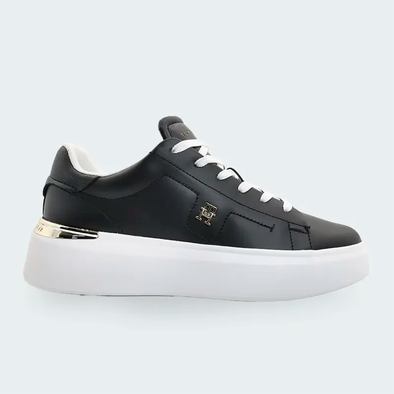 Tenis Tommy Hilfiger Fashion Court Negro Mujer