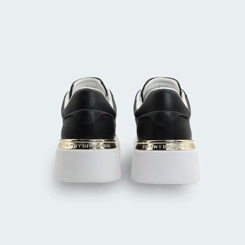 Tenis Tommy Hilfiger Fashion Court Negro Mujer