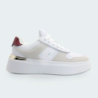 Tenis Tommy Hilfiger Mixed Texture Court Blanco Mujer