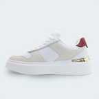 Tenis Tommy Hilfiger Mixed Texture Court Blanco Mujer