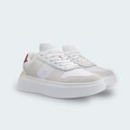 Tenis Tommy Hilfiger Mixed Texture Court Blanco Mujer