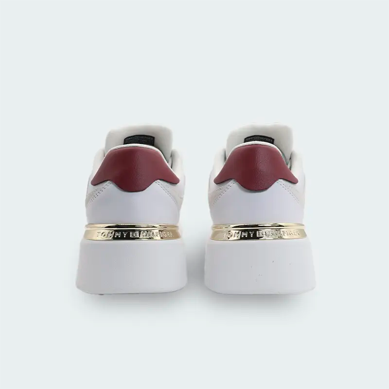 Tenis Tommy Hilfiger Mixed Texture Court Blanco Mujer