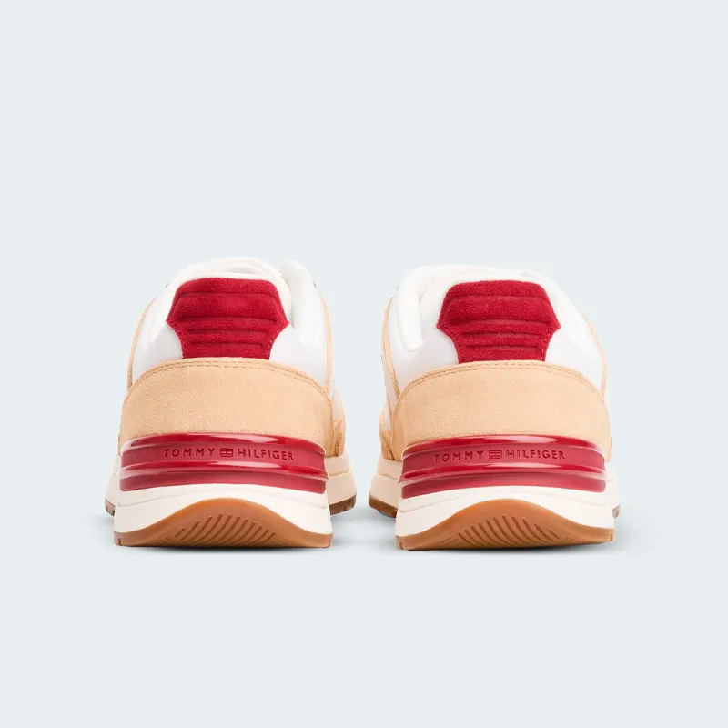 Tenis Tommy Hilfiger Texture Mix Beige Mujer