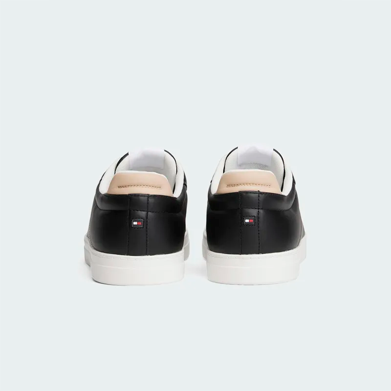 Tenis Tommy Hilfiger Icon Court Sneaker Negro Mujer