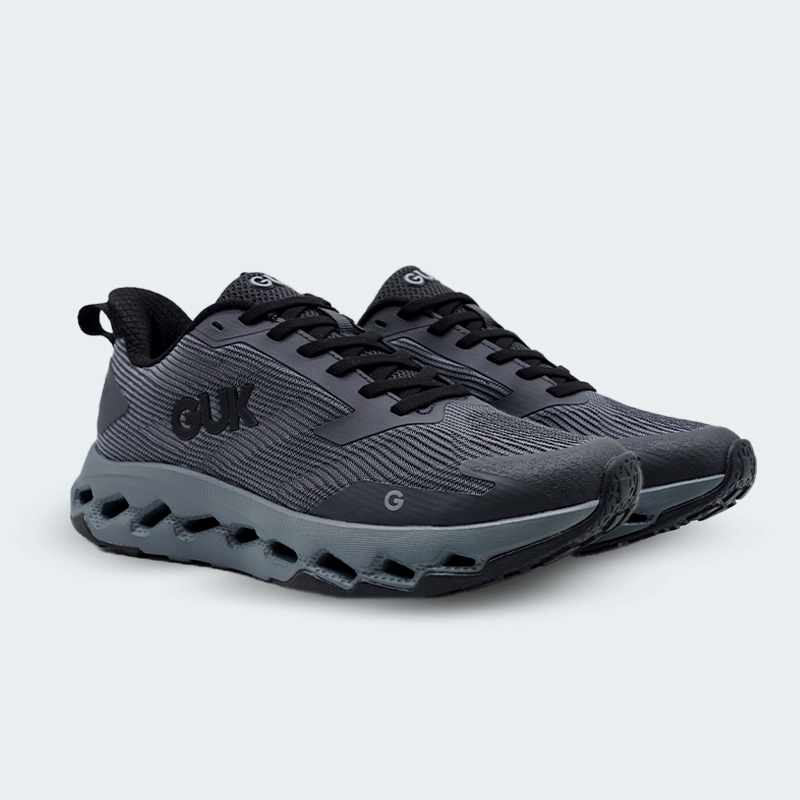 Tenis Guk Running Gris Oscuro Hombre