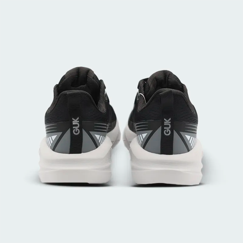 Tenis Guk Running Negro Blanco Hombre
