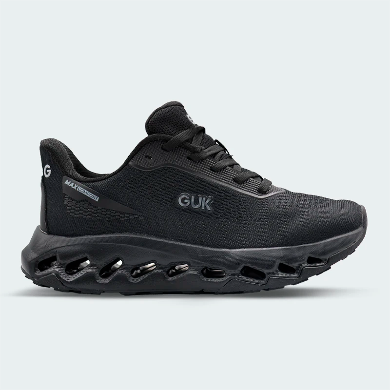 Tenis Guk Max Confort Negro Mujer