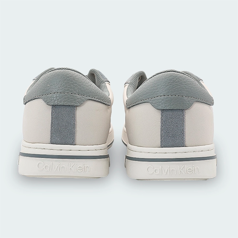 Tenis Calvin Klein Low Top Lace Up Mix Gris Hombre