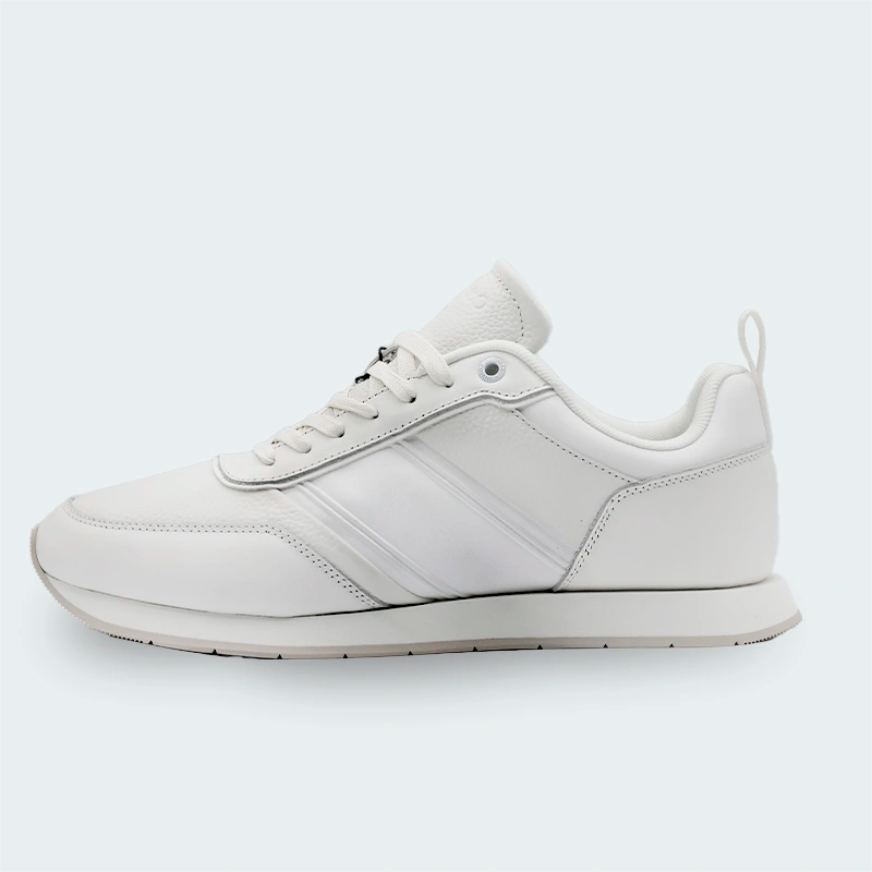 Tenis Calvin Klein Leather Low Trainers Blanco Hombre