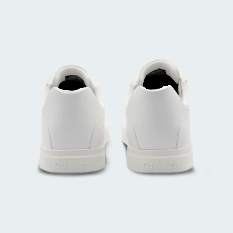 Tenis Calvin Klein Brooke Leather Signature Blanco Hombre
