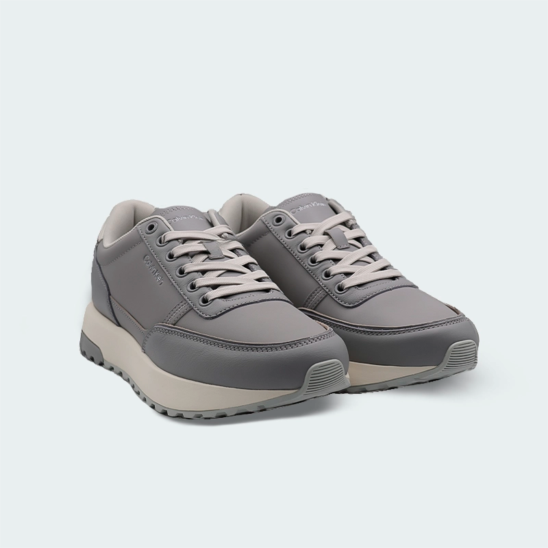Tenis Calvin Klein City Runner Gris Claro Hombre