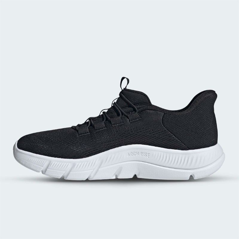 Tenis Adidas Cloudfoam Flex Rapidfit Negro Blanco Hombre