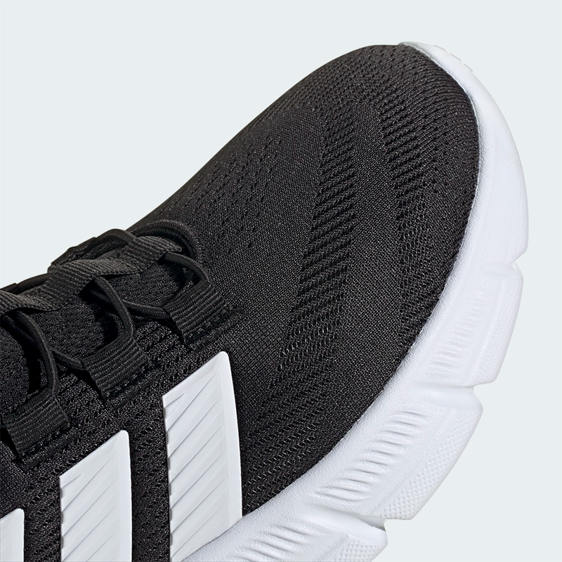 Tenis Adidas Cloudfoam Flex Rapidfit Negro Blanco Hombre