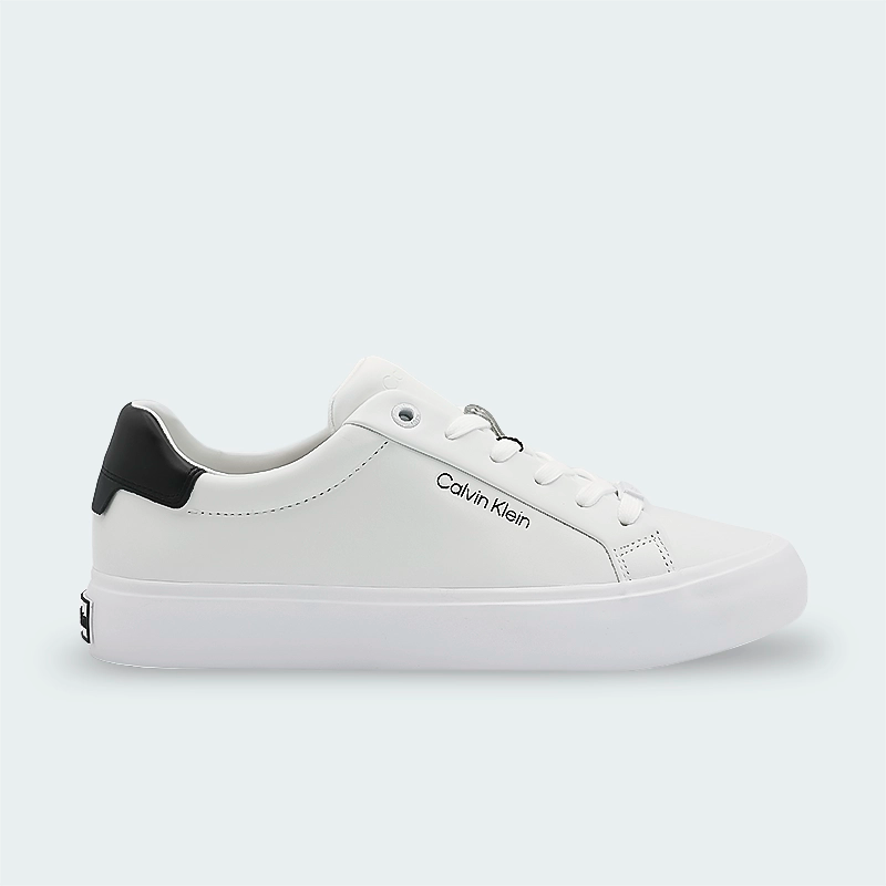 Tenis Calvin Klein Leather Trainers Pl Blanco Mujer