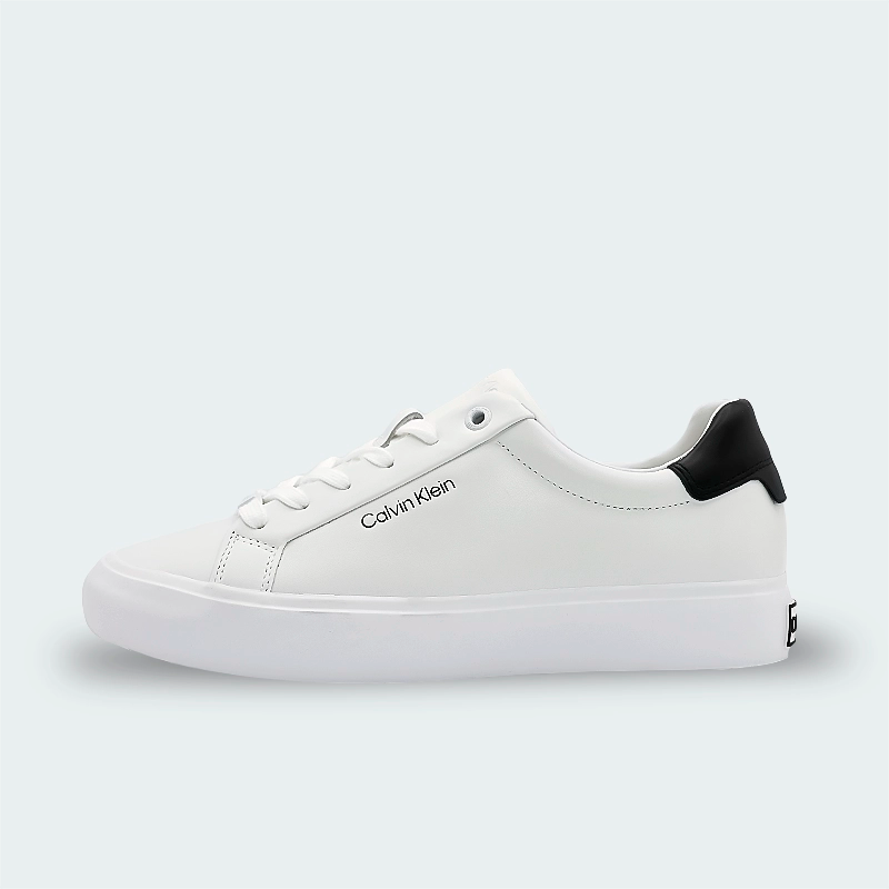 Tenis Calvin Klein Leather Trainers Pl Blanco Mujer