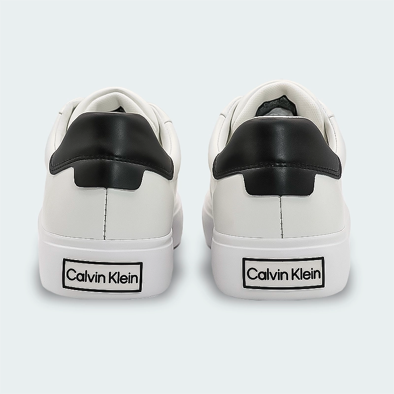 Tenis Calvin Klein Leather Trainers Pl Blanco Mujer