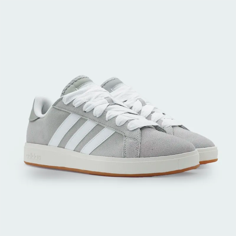 Tenis Adidas Grand Court Base 00s Gris Hombre