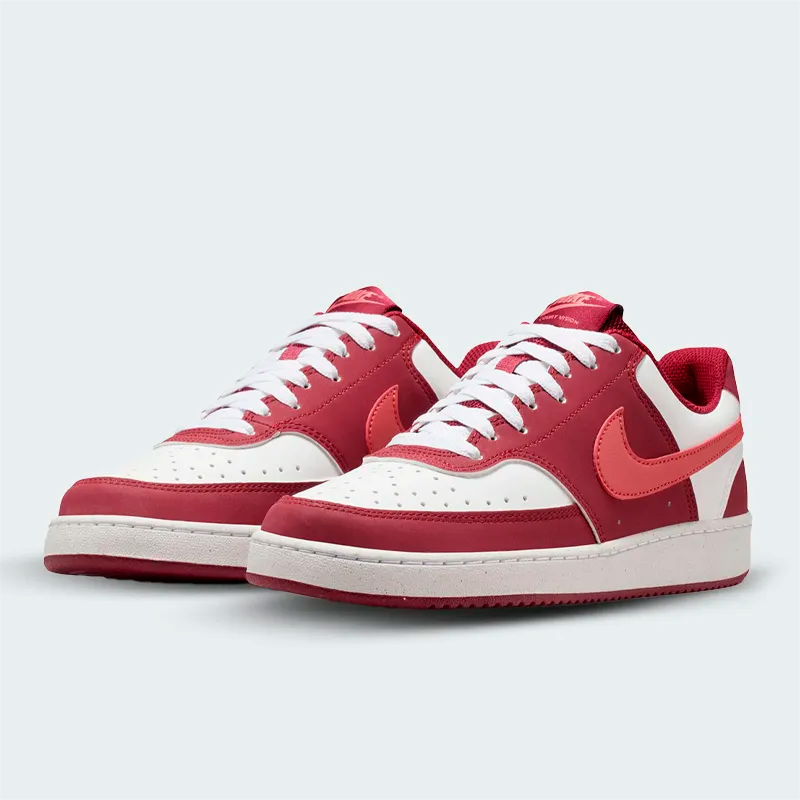 Tenis Nike Court Vision Low Rojo Mujer