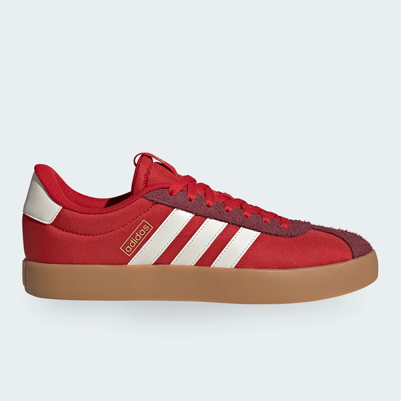 Tenis Adidas VL Court 3.0 Rojo Hombre