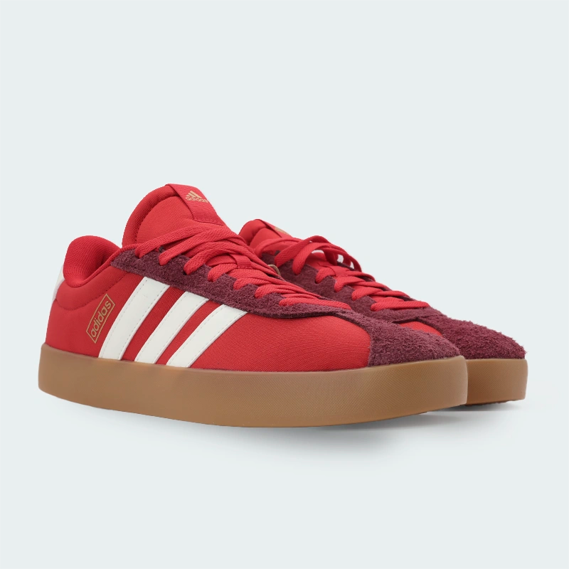 Tenis Adidas VL Court 3.0 Rojo Hombre