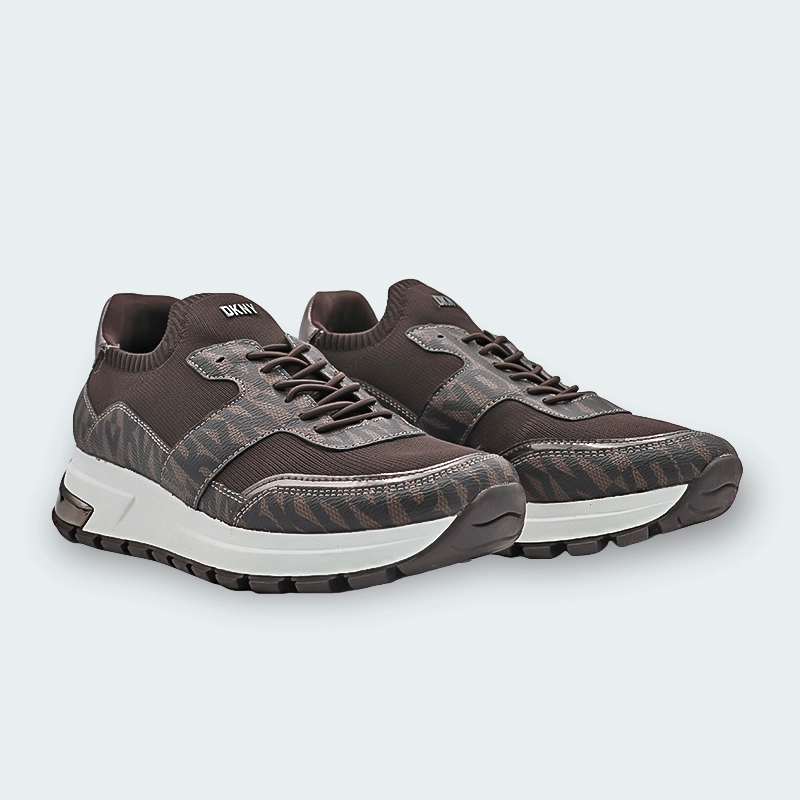 Tenis DKNY Maida-Lace Up Snea Brown Mujer