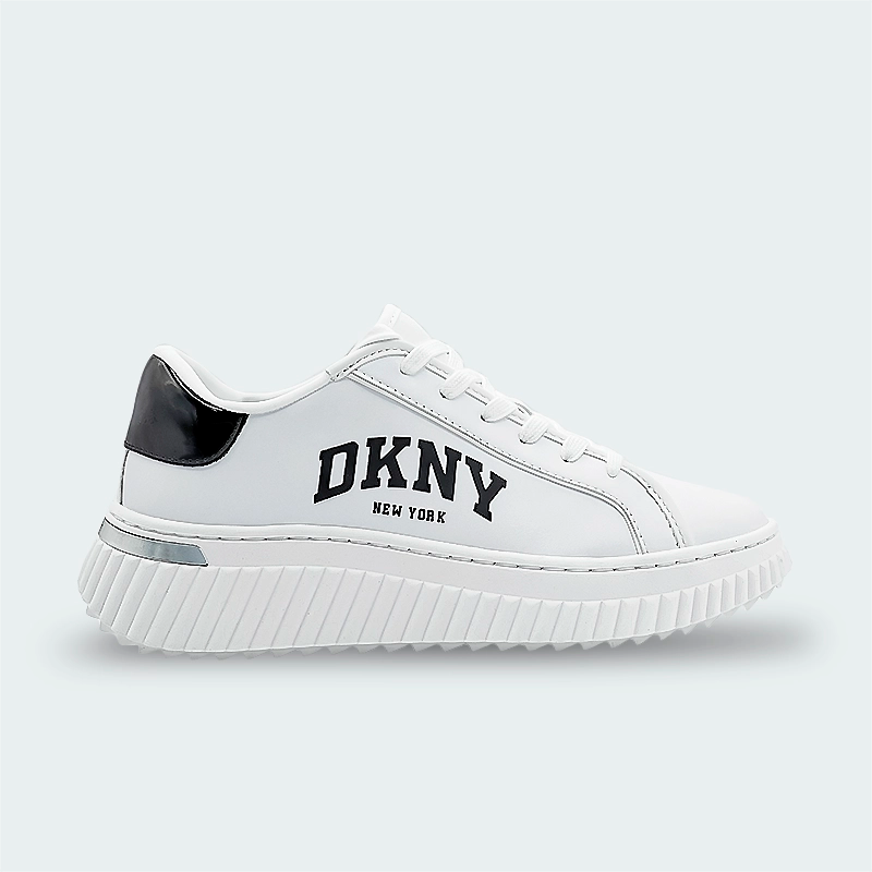 Tenis DKNY Leon-Lace Up Sneak Black-White Mujer