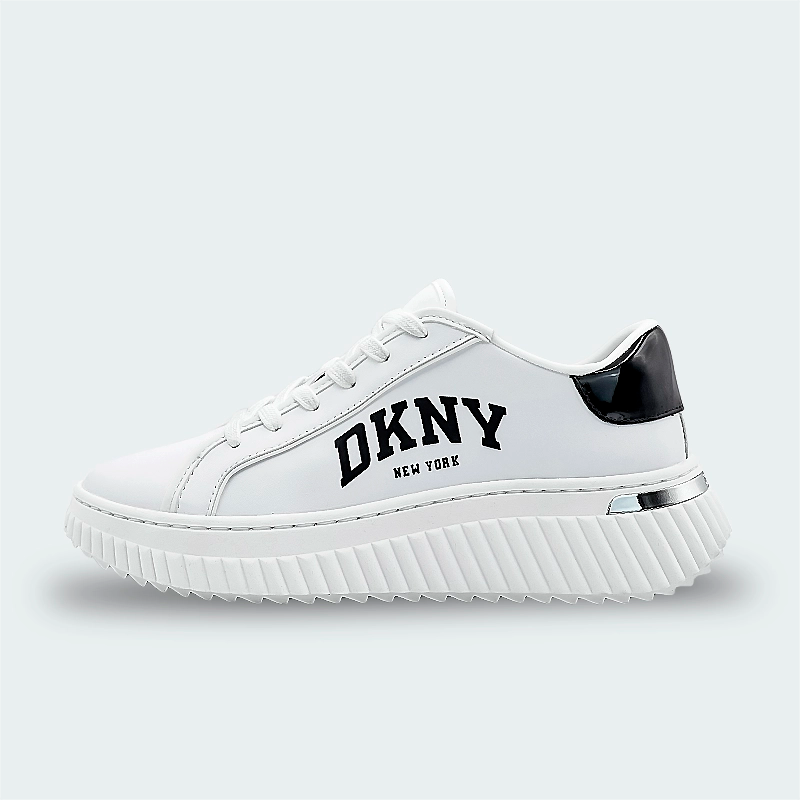 Tenis DKNY Leon-Lace Up Sneak Black-White Mujer