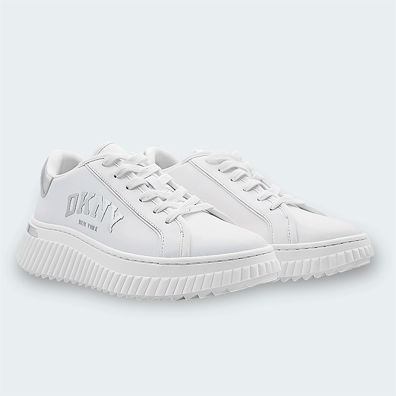 Tenis DKNY Leon-Lace Up Sneak White Mujer