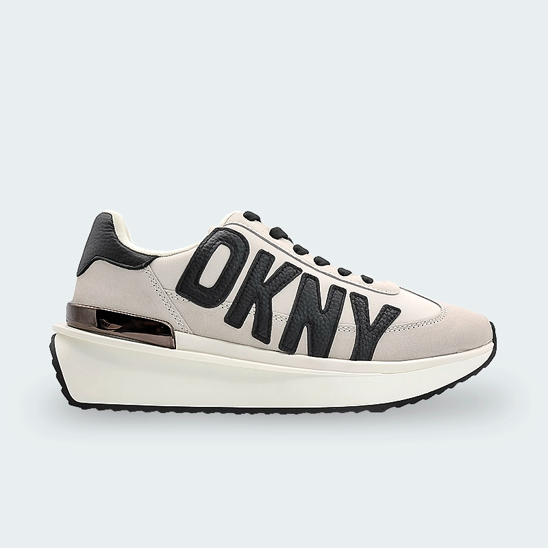 Tenis DKNY Arlan-Lace Up Snea Beige Mujer