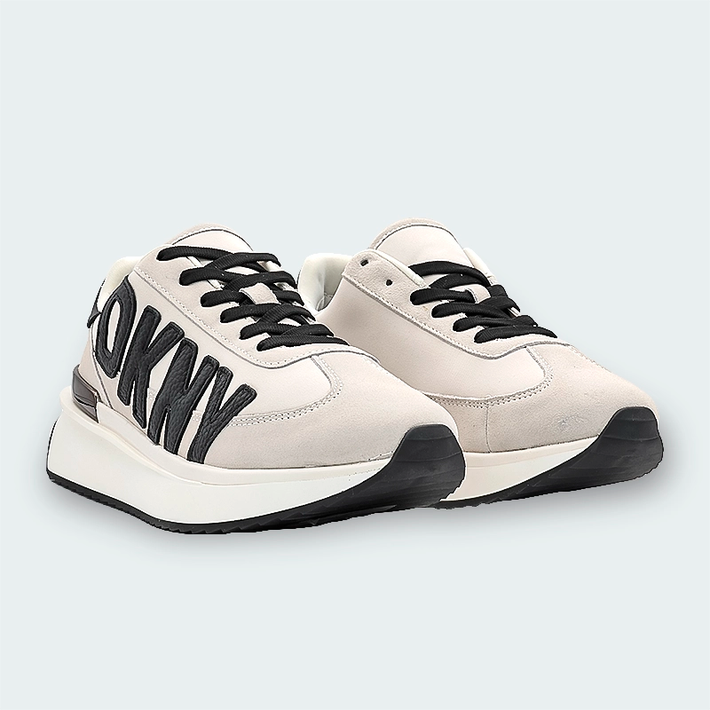 Tenis DKNY Arlan-Lace Up Snea Beige Mujer