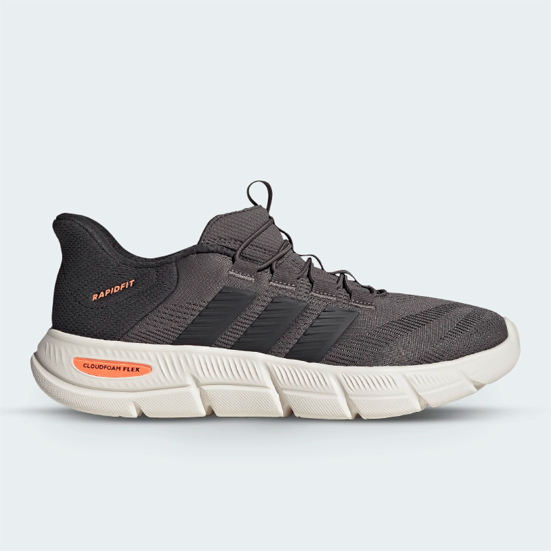 Tenis Adidas Cloudfoam Flex Rapidfit Gris Hombre
